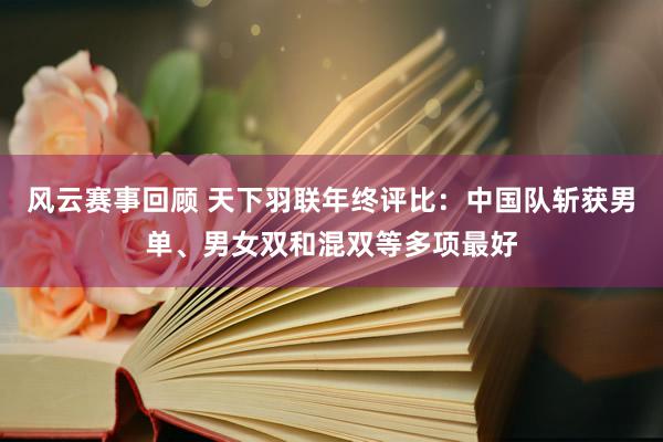 风云赛事回顾 天下羽联年终评比：中国队斩获男单、男女双和混双等多项最好